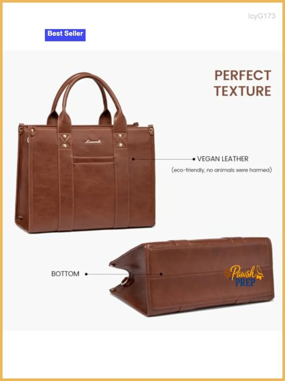 Faux Leather Satchel Tote Handbag Crossbody Zipper Work Purse
